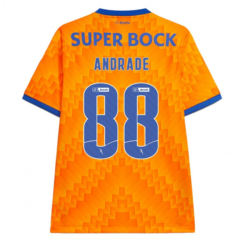 Danxen Mujer Camiseta Domingos Andrade #88 Naranja 2ª Equipación 2024/25 La Camisa México
