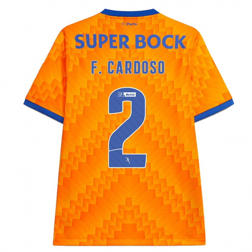 Danxen Mujer Camiseta Fábio Cardoso #2 Naranja 2ª Equipación 2024/25 La Camisa México