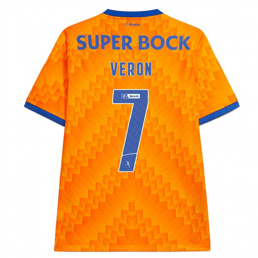 Danxen Mujer Camiseta Gabriel Veron #7 Naranja 2ª Equipación 2024/25 La Camisa México