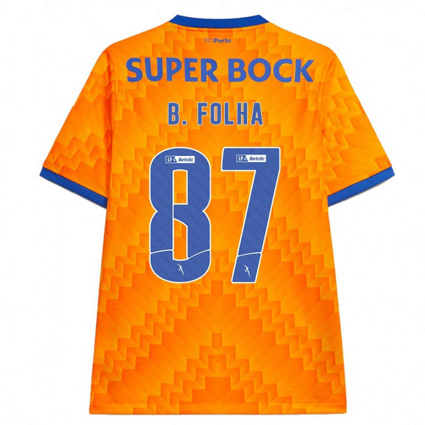 Danxen Mujer Camiseta Bernardo Folha #87 Naranja 2ª Equipación 2024/25 La Camisa México