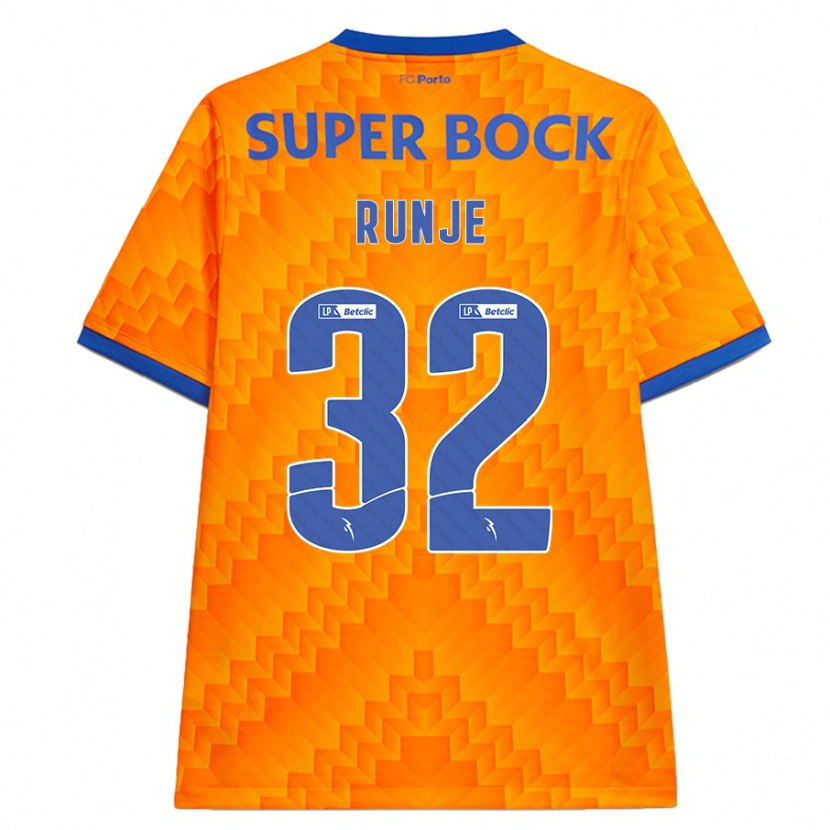 Danxen Mujer Camiseta Roko Runje #32 Naranja 2ª Equipación 2024/25 La Camisa México
