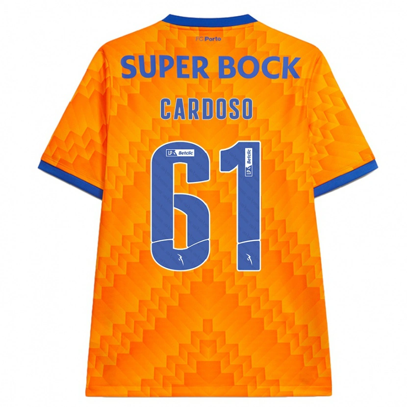 Danxen Mujer Camiseta Ivan Cardoso #61 Naranja 2ª Equipación 2024/25 La Camisa México