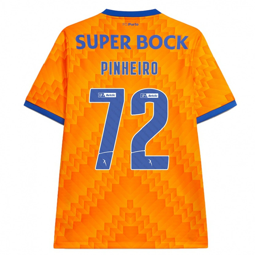 Danxen Mujer Camiseta Rodrigo Pinheiro #72 Naranja 2ª Equipación 2024/25 La Camisa México