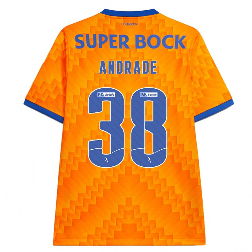 Danxen Mujer Camiseta Fernando Andrade #38 Naranja 2ª Equipación 2024/25 La Camisa México