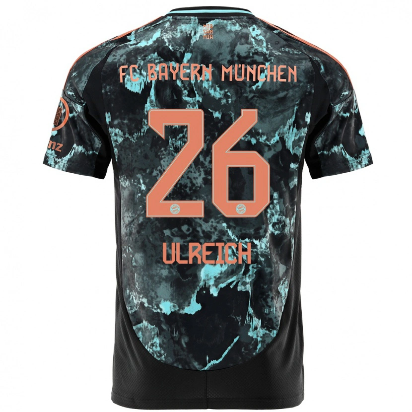 Danxen Mujer Camiseta Sven Ulreich #26 Negro 2ª Equipación 2024/25 La Camisa México