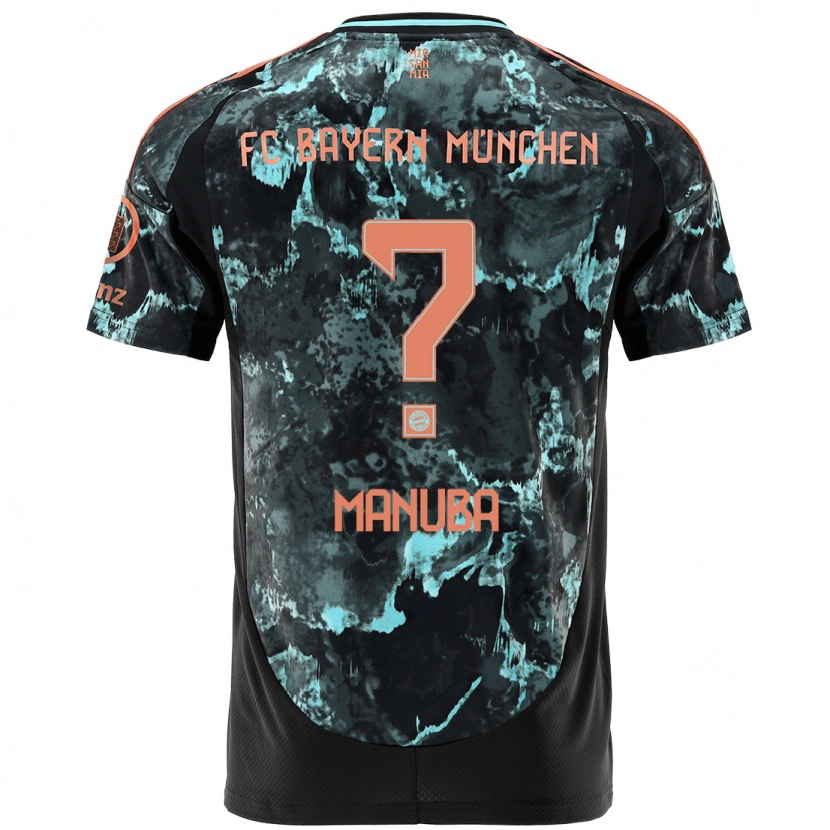 Danxen Mujer Camiseta Vincent Manuba #0 Negro 2ª Equipación 2024/25 La Camisa México