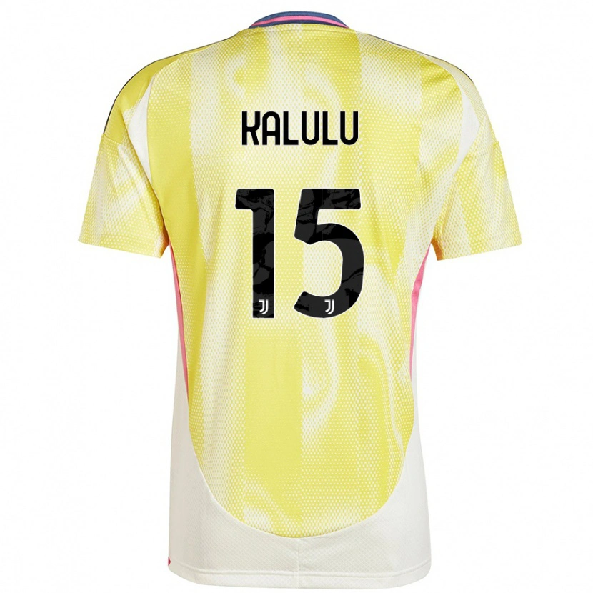 Danxen Mujer Camiseta Pierre Kalulu #15 Amarillo Solar 2ª Equipación 2024/25 La Camisa México