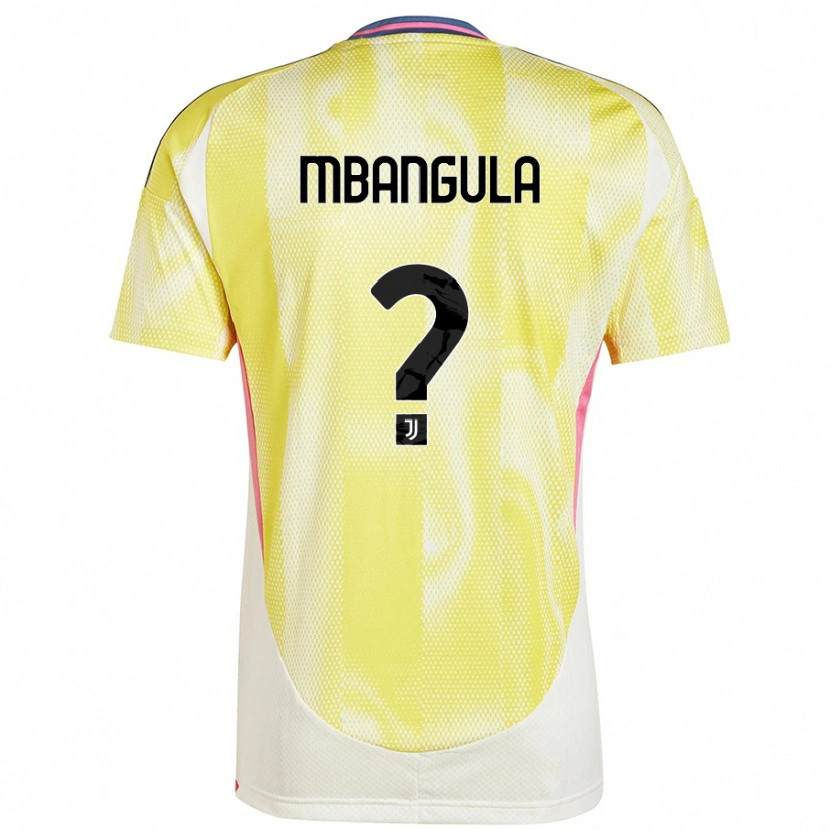 Danxen Mujer Camiseta Samuel Mbangula #0 Amarillo Solar 2ª Equipación 2024/25 La Camisa México