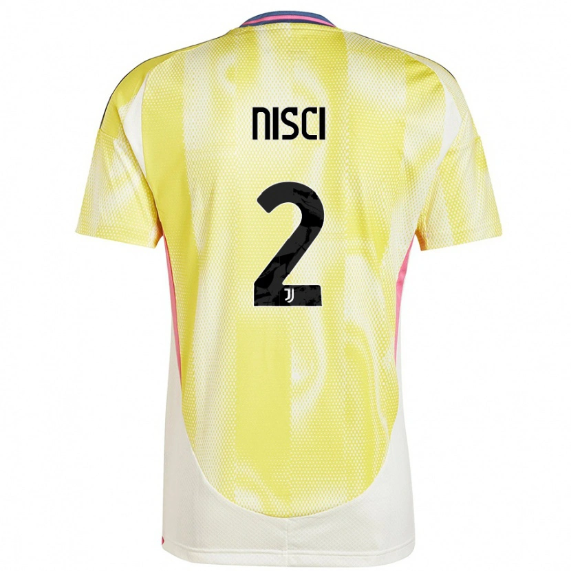 Danxen Mujer Camiseta Alessandro Nisci #2 Amarillo Solar 2ª Equipación 2024/25 La Camisa México