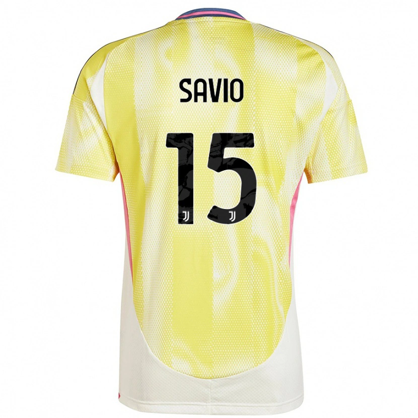 Danxen Mujer Camiseta Federico Savio #15 Amarillo Solar 2ª Equipación 2024/25 La Camisa México