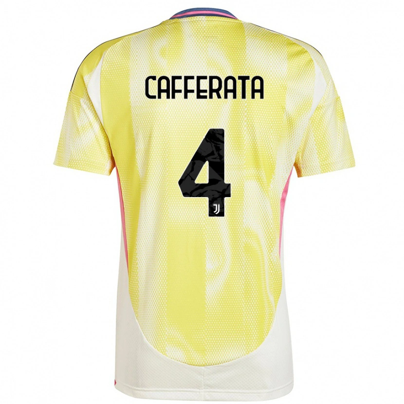 Danxen Mujer Camiseta Federica Cafferata #4 Amarillo Solar 2ª Equipación 2024/25 La Camisa México