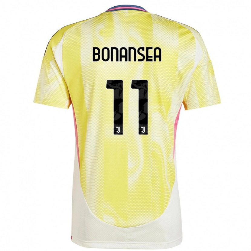 Danxen Mujer Camiseta Barbara Bonansea #11 Amarillo Solar 2ª Equipación 2024/25 La Camisa México