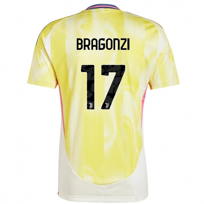 Danxen Mujer Camiseta Asia Bragonzi #17 Amarillo Solar 2ª Equipación 2024/25 La Camisa México