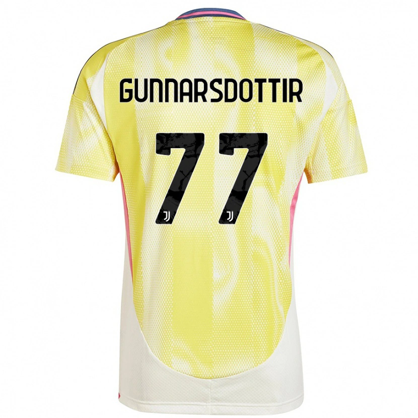 Danxen Mujer Camiseta Sara Björk Gunnarsdóttir #77 Amarillo Solar 2ª Equipación 2024/25 La Camisa México