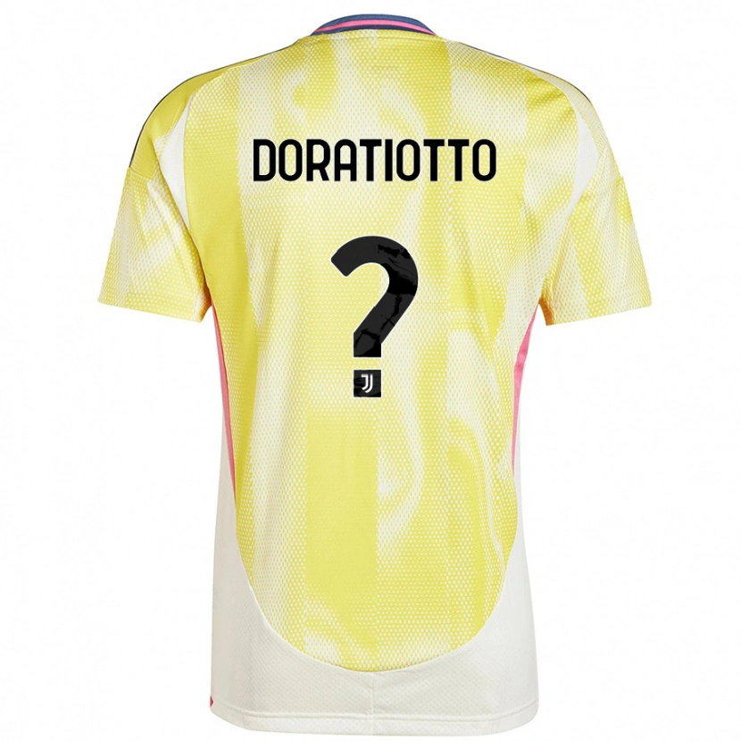 Danxen Mujer Camiseta Giulio Doratiotto #0 Amarillo Solar 2ª Equipación 2024/25 La Camisa México