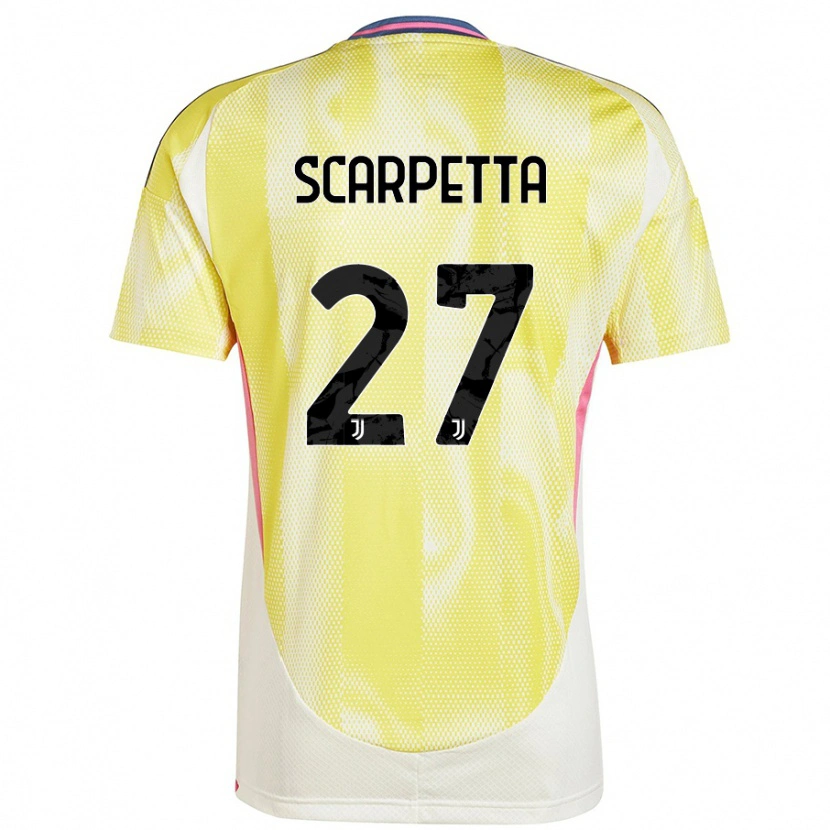 Danxen Mujer Camiseta Jacopo Scarpetta #27 Amarillo Solar 2ª Equipación 2024/25 La Camisa México