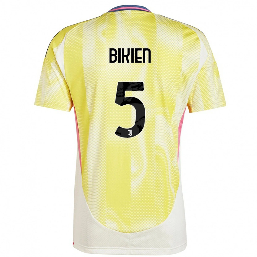 Danxen Mujer Camiseta Felix Nzouango Bikien #5 Amarillo Solar 2ª Equipación 2024/25 La Camisa México