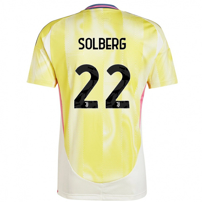 Danxen Mujer Camiseta Elias Solberg #22 Amarillo Solar 2ª Equipación 2024/25 La Camisa México