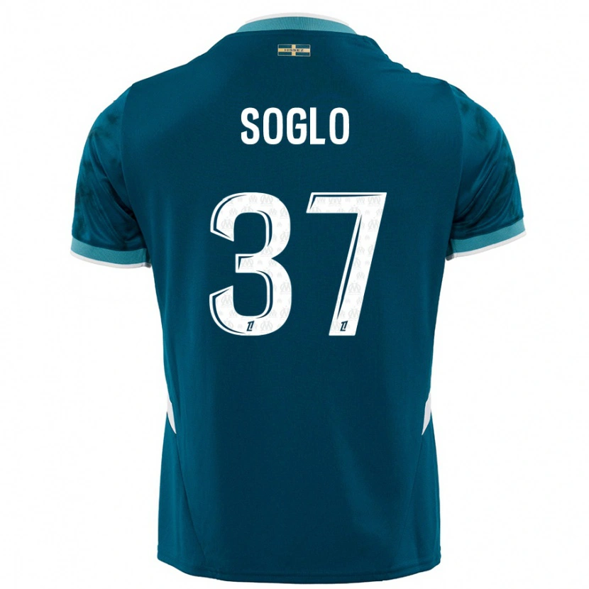 Danxen Mujer Camiseta Emran Soglo #37 Azul Turquesa 2ª Equipación 2024/25 La Camisa México