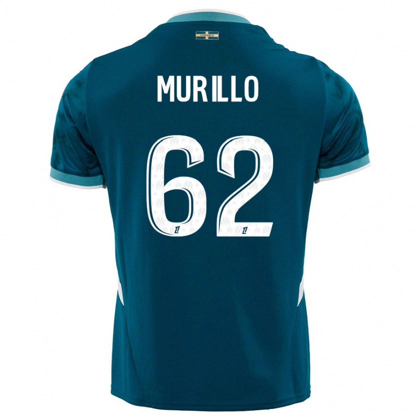 Danxen Mujer Camiseta Amir Murillo #62 Azul Turquesa 2ª Equipación 2024/25 La Camisa México