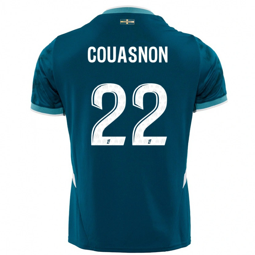 Danxen Mujer Camiseta Roxane Couasnon #22 Azul Turquesa 2ª Equipación 2024/25 La Camisa México