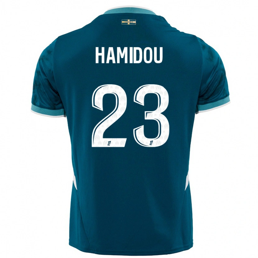 Danxen Mujer Camiseta Jamila Hamidou #23 Azul Turquesa 2ª Equipación 2024/25 La Camisa México