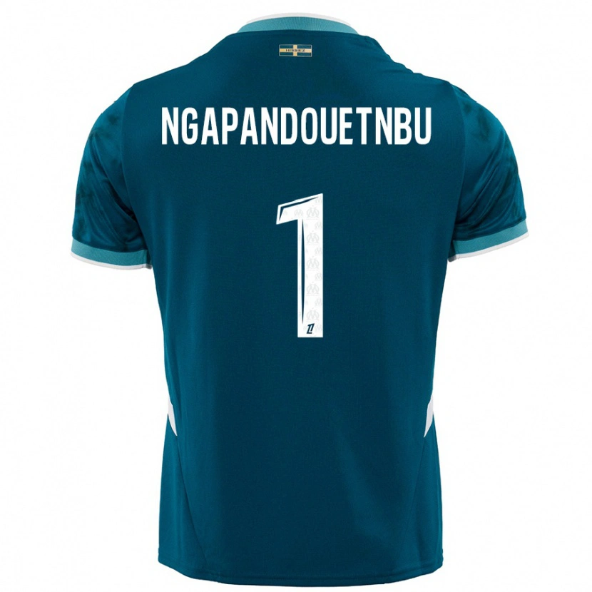 Danxen Mujer Camiseta Simon Ngapandouetnbu #1 Azul Turquesa 2ª Equipación 2024/25 La Camisa México