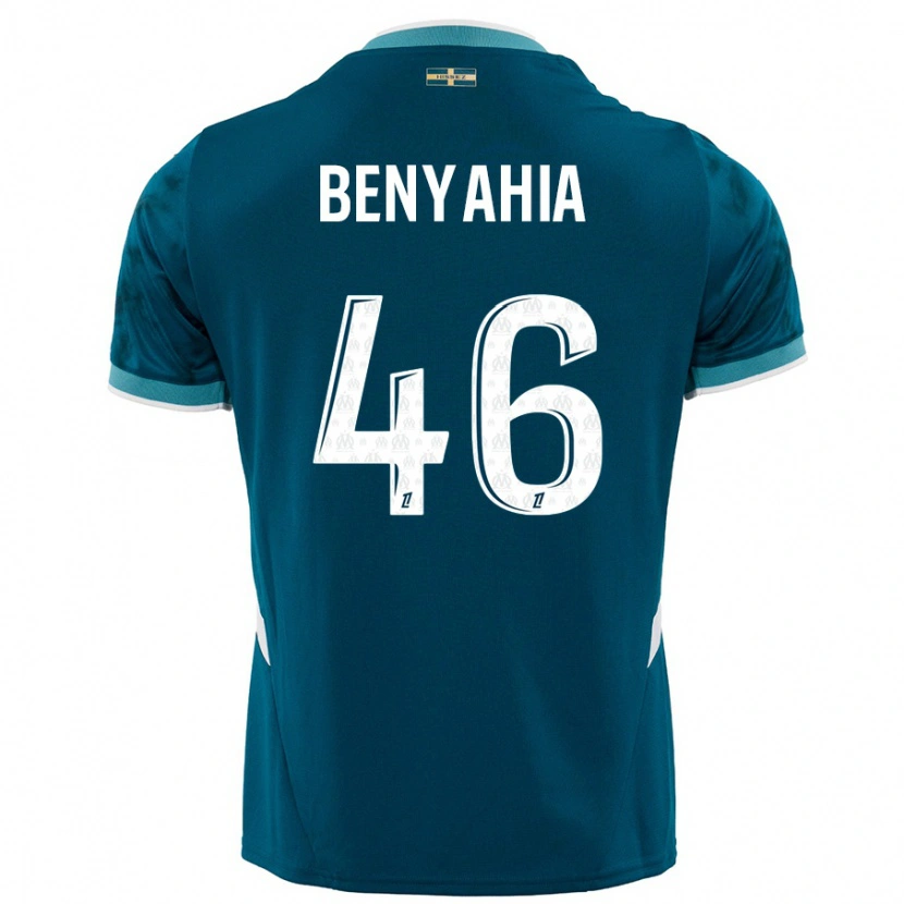 Danxen Mujer Camiseta Aylan Benyahia-Tani #46 Azul Turquesa 2ª Equipación 2024/25 La Camisa México