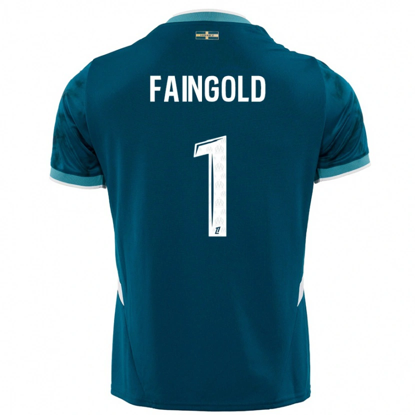 Danxen Mujer Camiseta Abbie Faingold #1 Azul Turquesa 2ª Equipación 2024/25 La Camisa México
