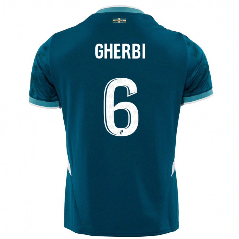 Danxen Mujer Camiseta Candice Gherbi #6 Azul Turquesa 2ª Equipación 2024/25 La Camisa México