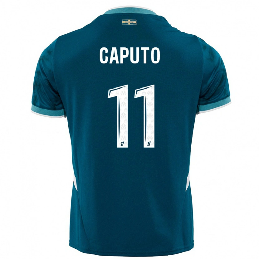 Danxen Mujer Camiseta Cindy Caputo #11 Azul Turquesa 2ª Equipación 2024/25 La Camisa México