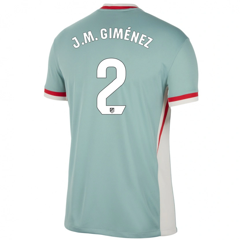 Danxen Mujer Camiseta José María Giménez #2 Beige Claro Azul 2ª Equipación 2024/25 La Camisa México