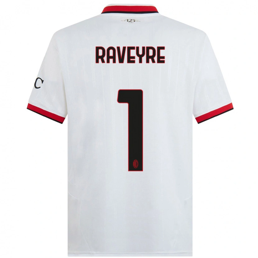 Danxen Mujer Camiseta Noah Raveyre #1 Blanco Negro Rojo 2ª Equipación 2024/25 La Camisa México
