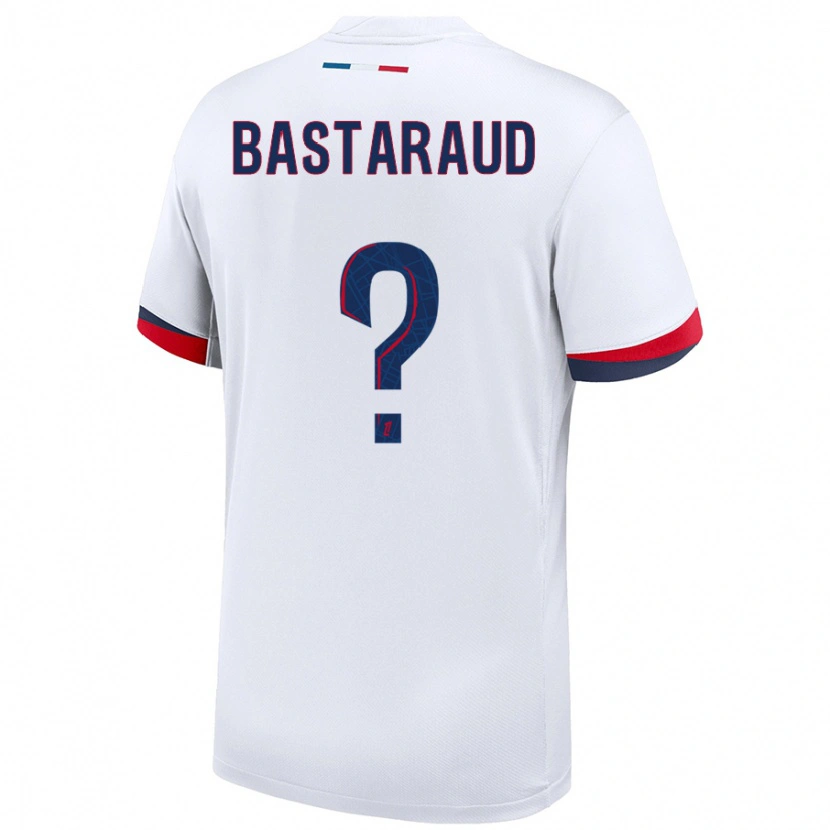 Danxen Mujer Camiseta Yanis Bastaraud #0 Blanco Azul Rojo 2ª Equipación 2024/25 La Camisa México