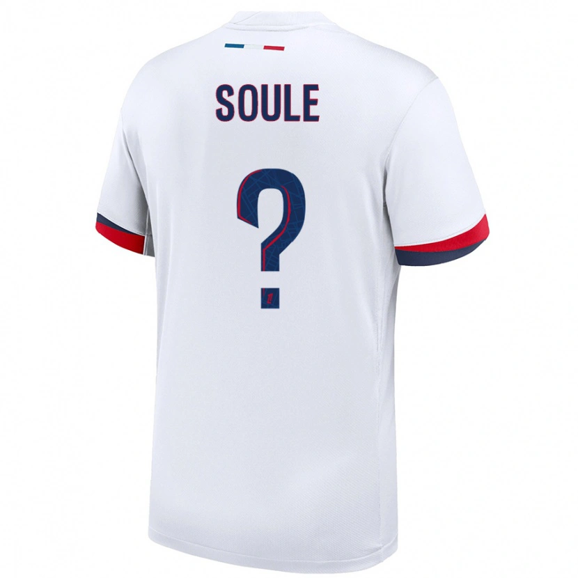 Danxen Mujer Camiseta Chams Soule #0 Blanco Azul Rojo 2ª Equipación 2024/25 La Camisa México