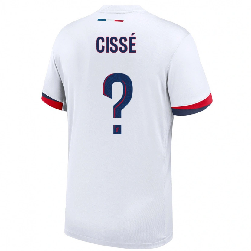 Danxen Mujer Camiseta Mory Cissé #0 Blanco Azul Rojo 2ª Equipación 2024/25 La Camisa México