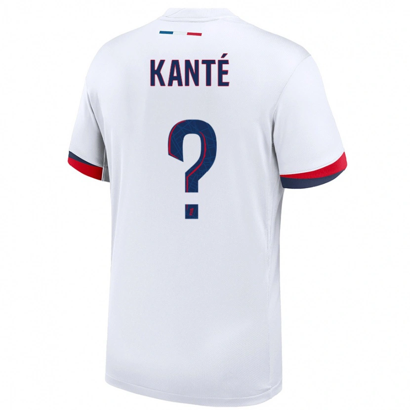 Danxen Mujer Camiseta Nahil Kanté #0 Blanco Azul Rojo 2ª Equipación 2024/25 La Camisa México