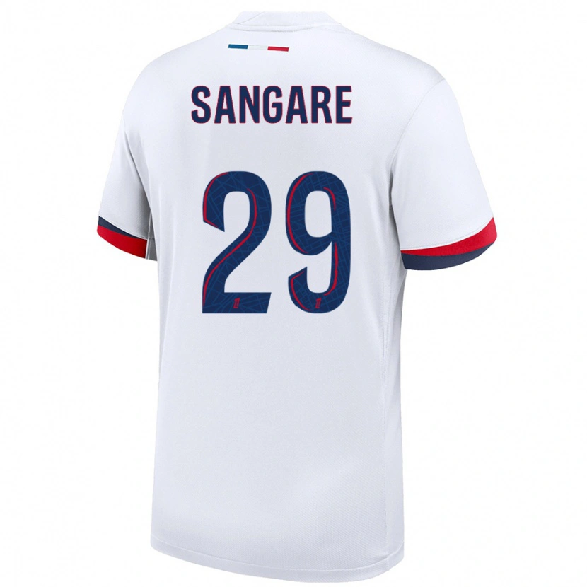 Danxen Mujer Camiseta Hawa Sangare #29 Blanco Azul Rojo 2ª Equipación 2024/25 La Camisa México