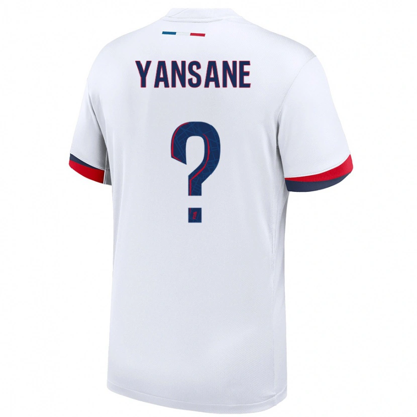 Danxen Mujer Camiseta Sekou Yansane #0 Blanco Azul Rojo 2ª Equipación 2024/25 La Camisa México
