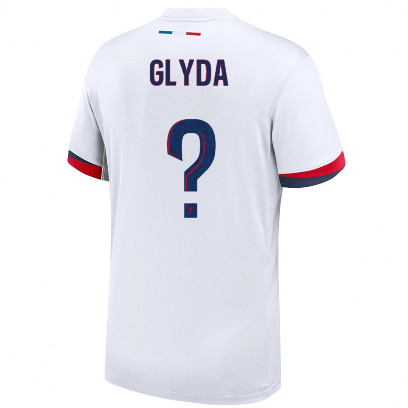 Danxen Mujer Camiseta Lilou Glyda #0 Blanco Azul Rojo 2ª Equipación 2024/25 La Camisa México
