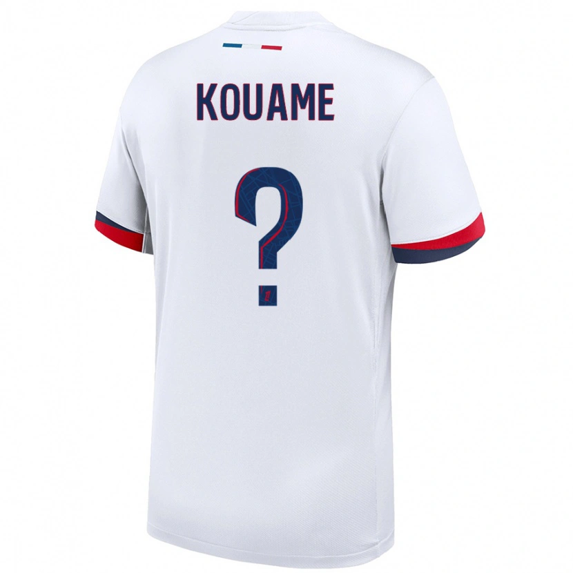 Danxen Mujer Camiseta Kelly Kouame #0 Blanco Azul Rojo 2ª Equipación 2024/25 La Camisa México