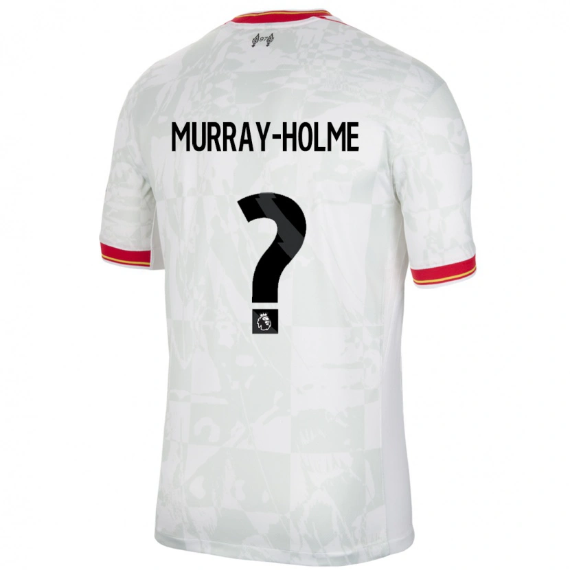Danxen Mujer Camiseta Hadyn Murray-Holme #0 Blanco Rojo Negro Equipación Tercera 2024/25 La Camisa México