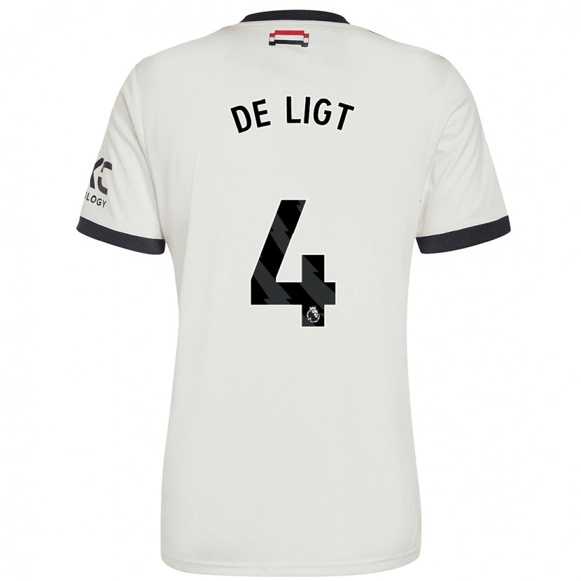 Danxen Mujer Camiseta Matthijs De Ligt #4 Blanquecino Equipación Tercera 2024/25 La Camisa México