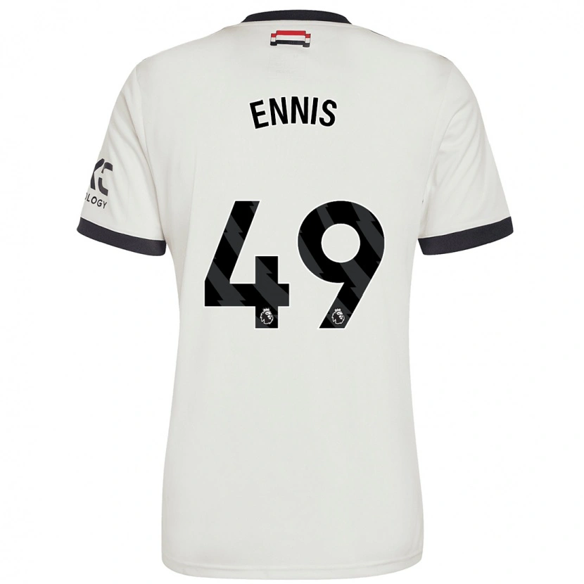 Danxen Mujer Camiseta Ethan Ennis #49 Blanquecino Equipación Tercera 2024/25 La Camisa México