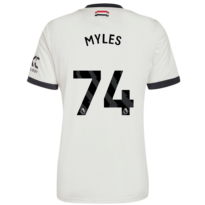Danxen Mujer Camiseta Tom Myles #74 Blanquecino Equipación Tercera 2024/25 La Camisa México