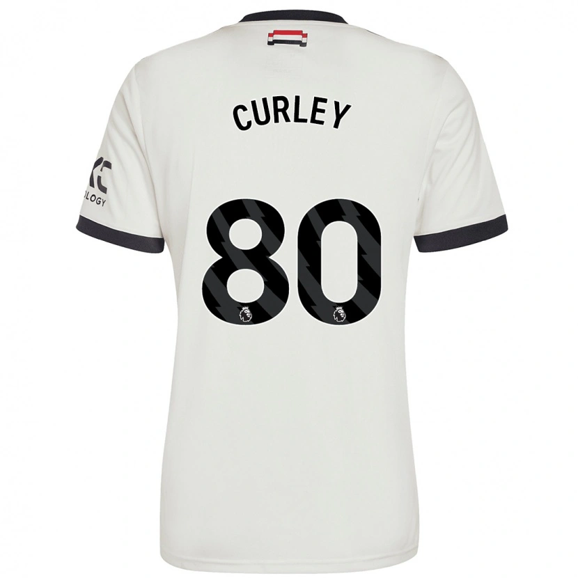 Danxen Mujer Camiseta Ruben Curley #80 Blanquecino Equipación Tercera 2024/25 La Camisa México