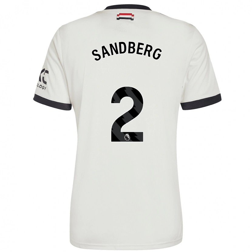 Danxen Mujer Camiseta Anna Sandberg #2 Blanquecino Equipación Tercera 2024/25 La Camisa México