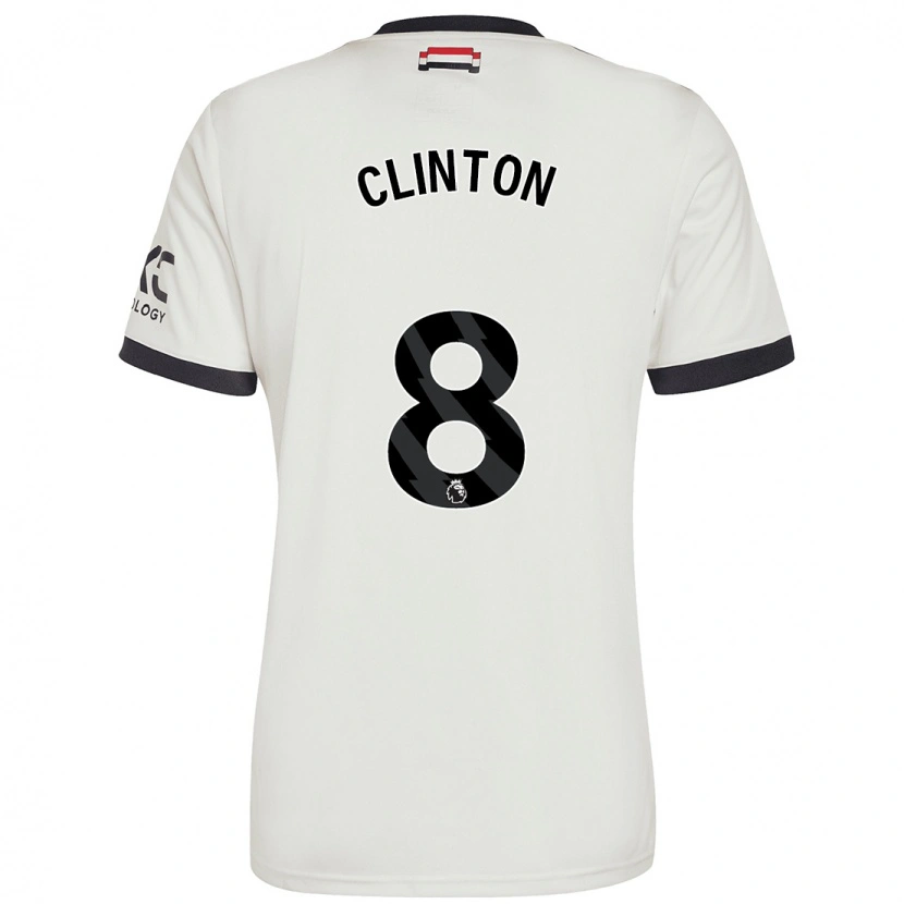 Danxen Mujer Camiseta Grace Clinton #8 Blanquecino Equipación Tercera 2024/25 La Camisa México