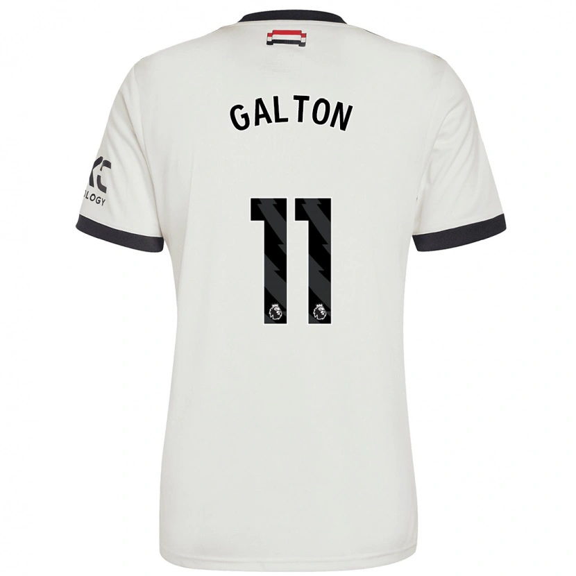 Danxen Mujer Camiseta Leah Galton #11 Blanquecino Equipación Tercera 2024/25 La Camisa México