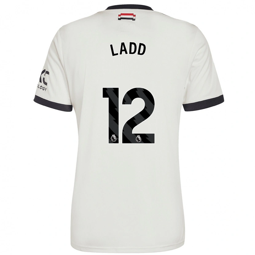 Danxen Mujer Camiseta Hayley Ladd #12 Blanquecino Equipación Tercera 2024/25 La Camisa México
